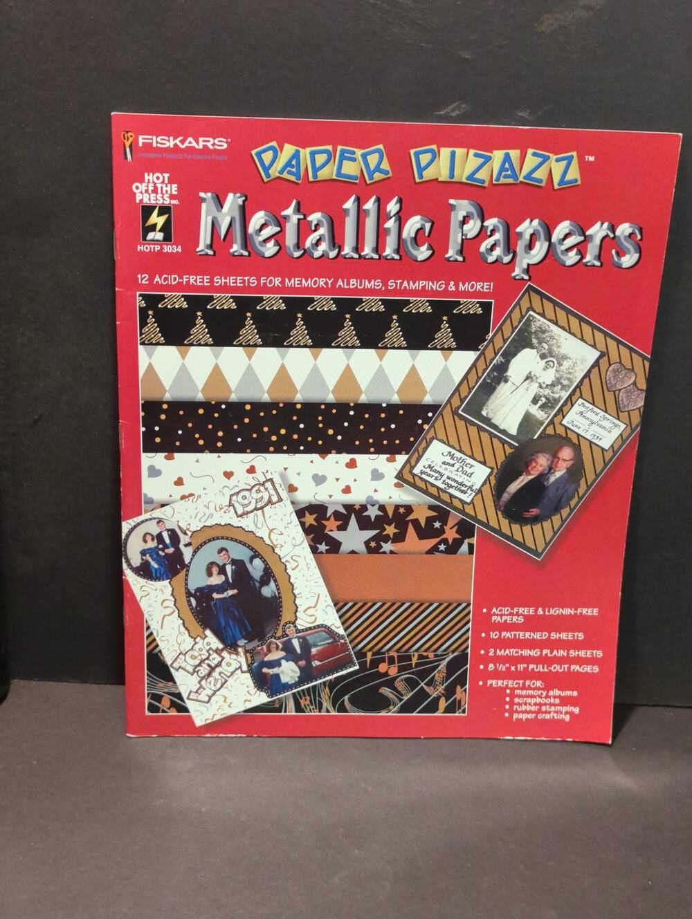 FISKARS Photo Memories KIT scrapbooking CRAFTS #3034 Metallic Papers